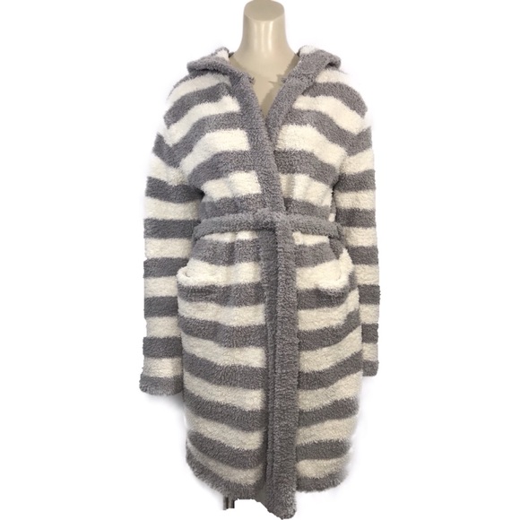 Barefoot Dreams Other - Barefoot dreams cozy chic striped short robe sz 1